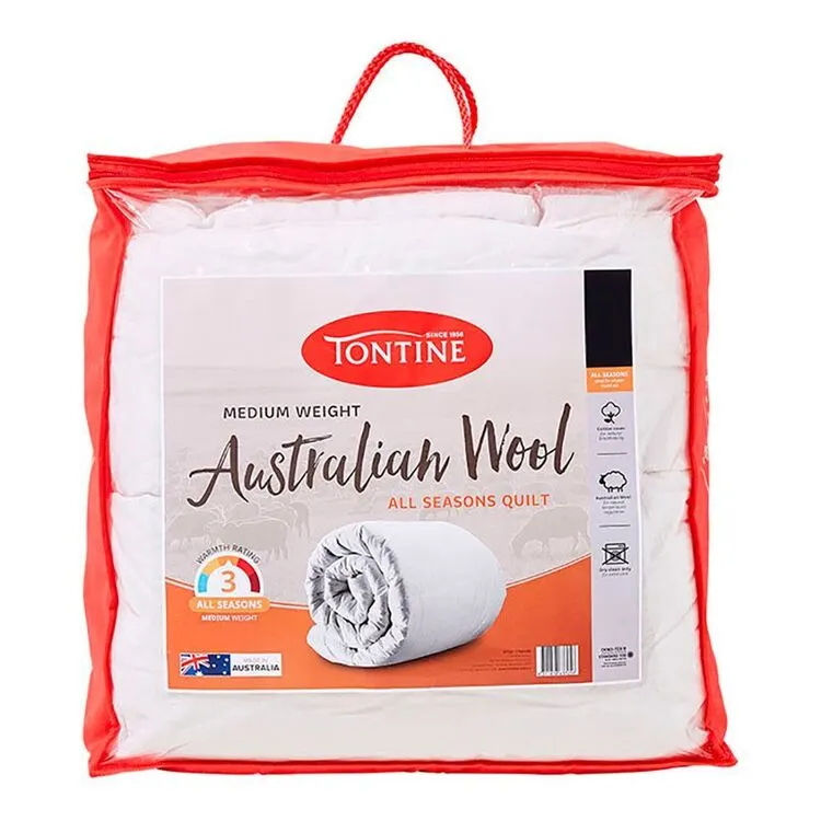 Tontine 300 GSM Non-Washable Australian Wool Quilt White 3 Tontine 300 GSM Non-Washable Australian Wool Quilt White