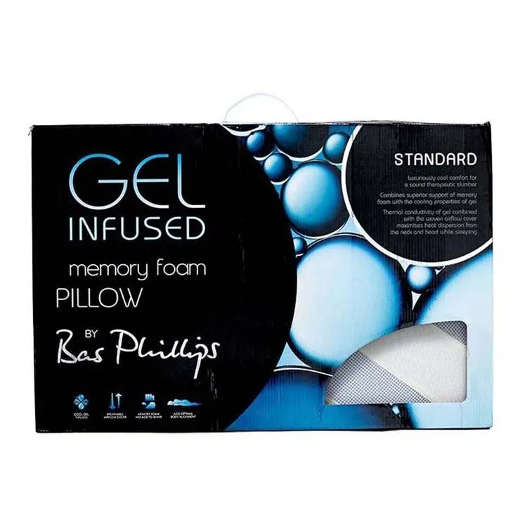 Bas Phillips Gel Infused Memory Foam Standard Pillow Standard 4 Bas Phillips Gel Infused Memory Foam Standard Pillow Standard - Image 2