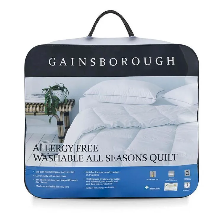 Gainsborough Allergy Free All Seasons Quilt White 3 Gainsborough Allergy Free All Seasons Quilt White