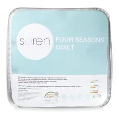 Soren Four Seasons Quilt White