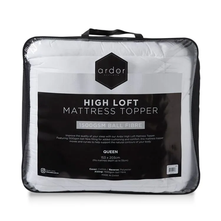 Ardor 1500gsm High Loft Mattress Topper Queen Bed Queen 5 Ardor 1500gsm High Loft Mattress Topper Queen Bed Queen - Image 3