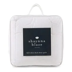 Shaynna Blaze 85/15 White Duck Down Quilt