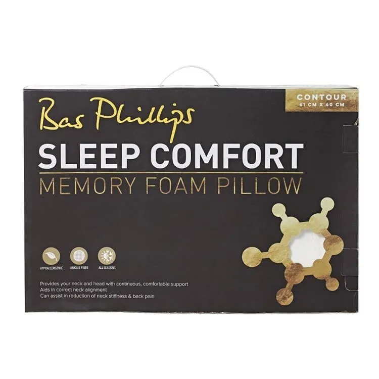 Bas Phillips Sleep Comfort Memory Foam Contour Standard 3 Bas Phillips Sleep Comfort Memory Foam Contour Standard