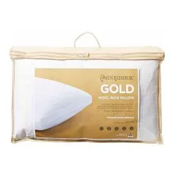 Mini Jumbuk Gold Wool Pillow Medium/High Profile Standard