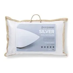 Mini Jumbuk Silver Wool Rich Pillow Standard