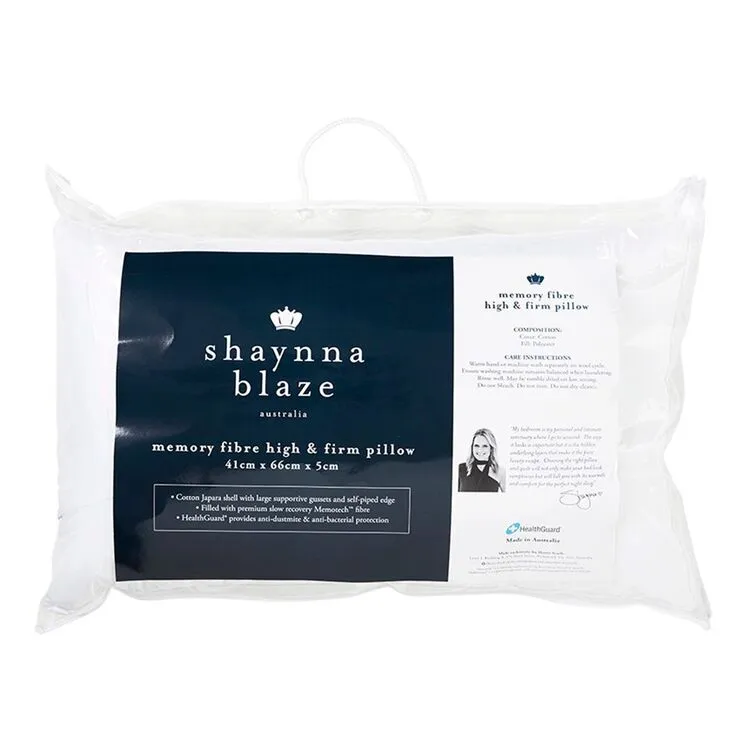 Shaynna Blaze Memory Fibre Pillow Hi-Firm Standard 4 Shaynna Blaze Memory Fibre Pillow Hi-Firm Standard - Image 2