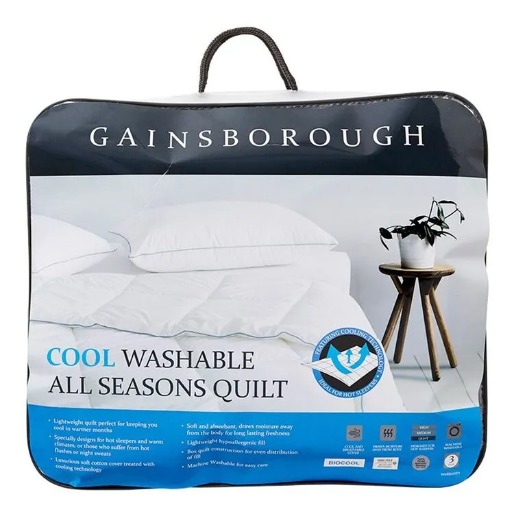 Gainsborough Cool Washable All Seasons Quilt White 4 Gainsborough Cool Washable All Seasons Quilt White - Image 2