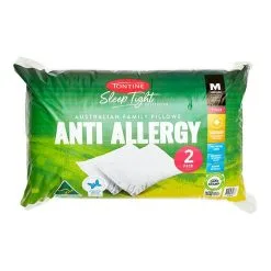 Tontine SleepTight Anti Allergy Medium Pillow 2 Pack -Deals Bedding Store 601937 C 0000 00