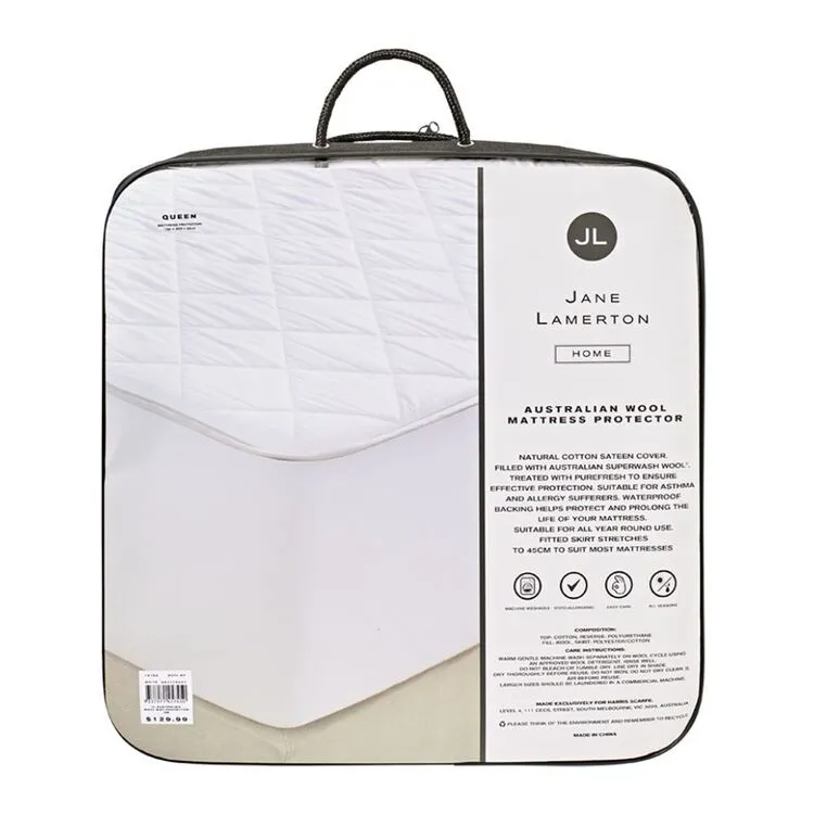 Jane Lamerton Home Australian Wool Mattress Protector 4 Jane Lamerton Home Australian Wool Mattress Protector - Image 2