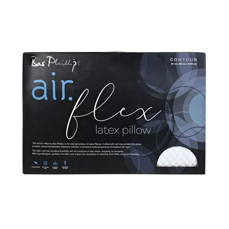 Bas Phillips Airflex Latex Pillow Contour Standard 4 Bas Phillips Airflex Latex Pillow Contour Standard - Image 2