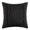 Kas Linea Cushion 50x50cm Black 50 X 50 Cm -Deals Bedding Store 618374 C 0001 00