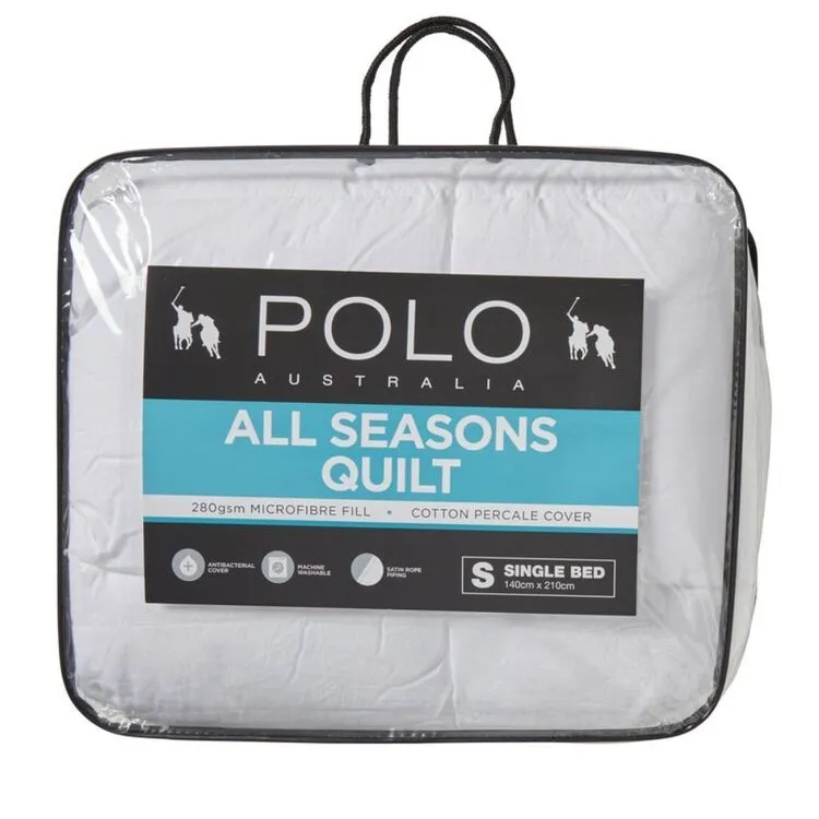 Polo All Seasons Microfibre Quilt Single 4 Polo All Seasons Microfibre Quilt Single - Image 2