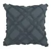 Linen House Wiluna Chenille Cushion 48x48 Slate -Deals Bedding Store 619117 C 0011 15