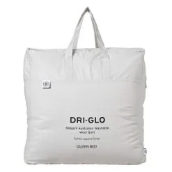Dri Glo 500 GSM Australian Wash Wool Quilt Single Bed Single