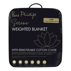 Bas Phillips Cotton Cover Weighted Blanket 9kg Oatmeal