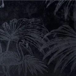 Elysian Velvet Burnout Cushion 50x50cm Charcoal 50 X 50 Cm