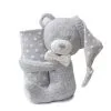 Bubba Blue BB Bear Soft Cuddle 2 Pc Gift Set 75 X 100 Grey -Deals Bedding Store 629288 C 0020 00