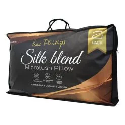 Bas Phillips Silk Blend 2 Pack Pillow White -Deals Bedding Store 629426 C 0100 00 2