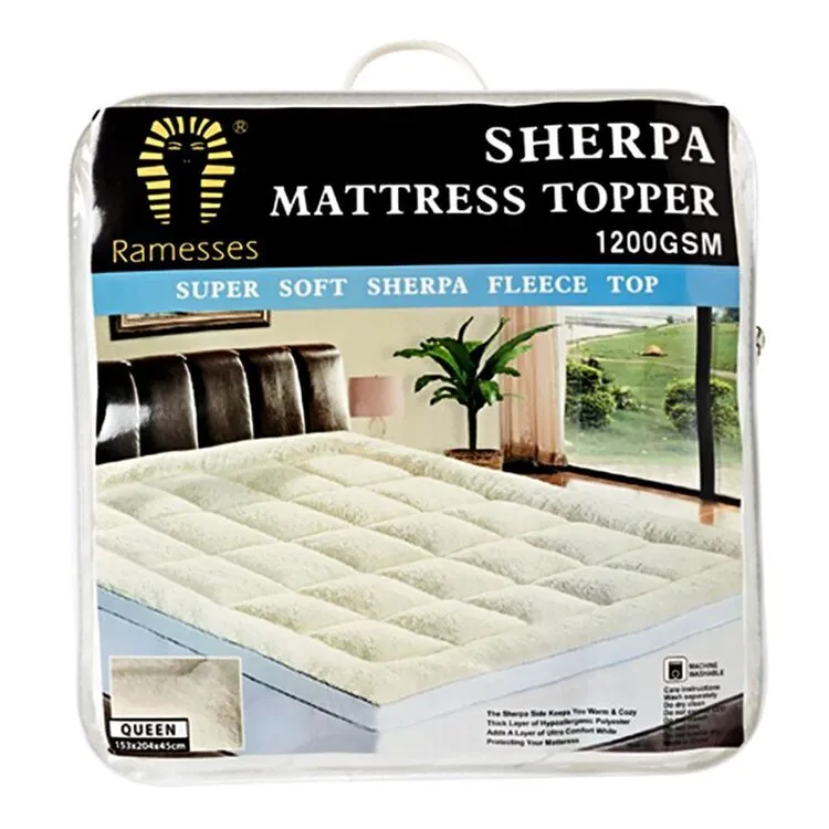 Ramesses Sherpa Topper King Single Bed White King Single 3 Ramesses Sherpa Topper King Single Bed White King Single