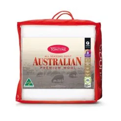 Tontine 300 GSM Premium Australian Wool All Seasons Quilt White