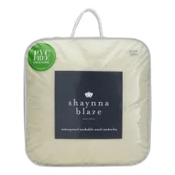 Shaynna Blaze 450 GSM Waterproof Wool Underlay White