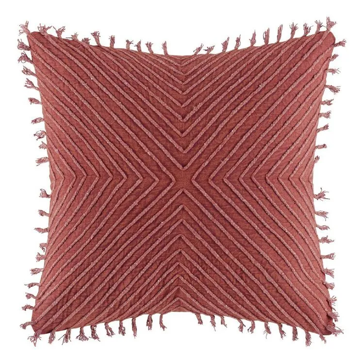 Kas Oscelace Cushion 50x50cm Rust 2 Kas Oscelace Cushion 50x50cm Rust