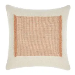 Linen House Cadiza 50 X 50 Cm Cushion Peach 50 X 50 Cm