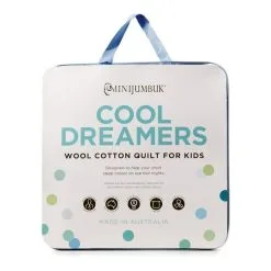 Mini Jumbuk MiniJumbuk Cool Dreamers Kids Wool Cotton Quilt White