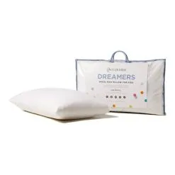 Mini Jumbuk MiniJumbuk Dreamers Kids Wool Rich Pillow Low Profile White Standard 11 Mini Jumbuk MiniJumbuk Dreamers Kids Wool Rich Pillow Low Profile White Standard -Deals Bedding Store 633968 C 0100 00
