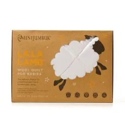 Mini Jumbuk MiniJumbuk La La Cot Wool Quilt White