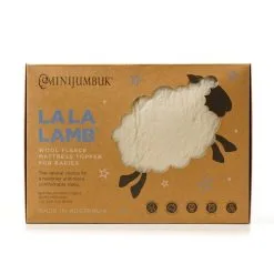 Mini Jumbuk MiniJumbuk La La Cot Wool Fleece Mattress Topper White