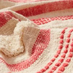 Chyka Home Chyka Harper Woven Throw 130x170cm Calypso Coral 130 X 170 Cm