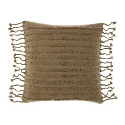 Linen House Dunaway Cushion 48x48cm Timber 48 X 48 Cm