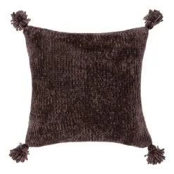 Linen House Hara Cushion 45x45cm Espresso 45 X 45 Cm