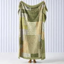 Linen House McKenzie Throw 130x170cm Fern 130 X 170 Cm