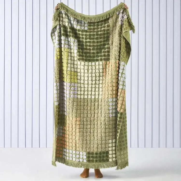 Linen House McKenzie Throw 130x170cm Fern 130 X 170 Cm 3 Linen House McKenzie Throw 130x170cm Fern 130 X 170 Cm