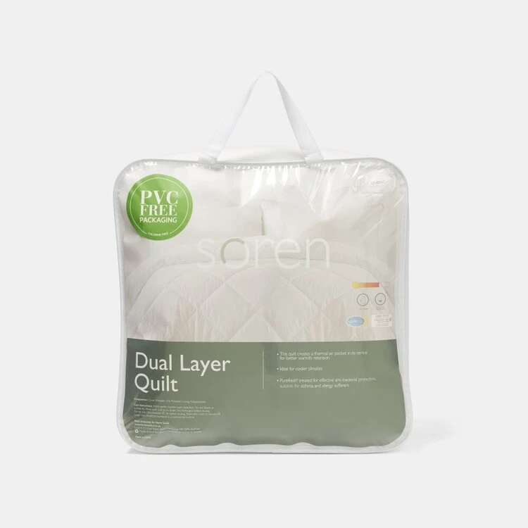 Soren Dual Layer Quilt White 4 Soren Dual Layer Quilt White - Image 2