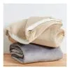 Elysian Tufted Fleece Blanket Single Bed Sand Single -Deals Bedding Store BP550456001 sand mgy 2