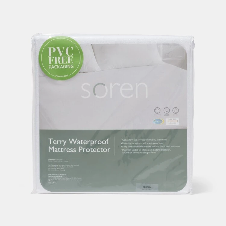 Soren Terry Waterproof Mattress Protector 4 Soren Terry Waterproof Mattress Protector - Image 2