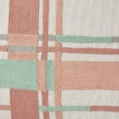 Jayson Brunsdon Homewares Checker Cushion Blush 50 X 50 Cm