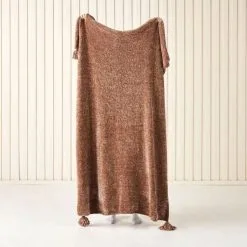 Linen House Hara Throw 130 X 170 Brandy 130 X 170 Cm