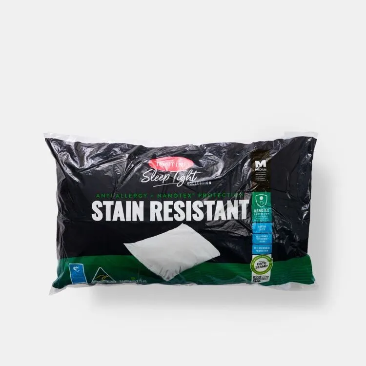 Tontine Sleep Tight Stain Resistant Medium Pillow White Standard 3 Tontine Sleep Tight Stain Resistant Medium Pillow White Standard
