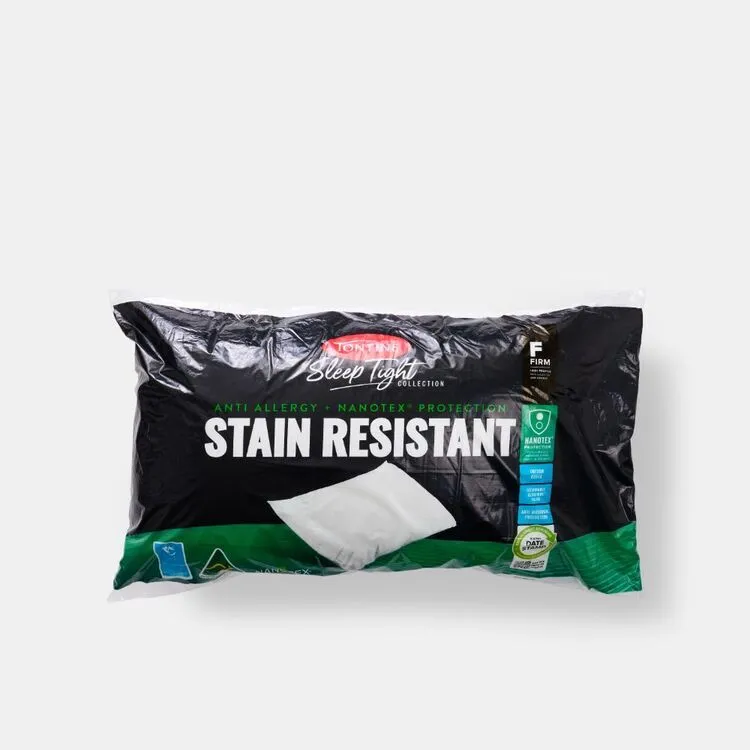 Tontine Sleep Tight Stain Resistant Firm Pillow White Standard 3 Tontine Sleep Tight Stain Resistant Firm Pillow White Standard
