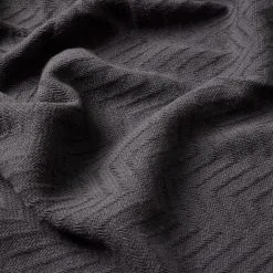 Odyssey Living Esplanade Cotton Blanket Charcoal