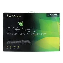 Bas Phillips Aloefresh Memory Foam Pillow Contour White -Deals Bedding Store BP639601001 white