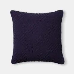 Shaynna Blaze Langton Cushion 50 X 50 Cm Navy 50 X 50 Cm