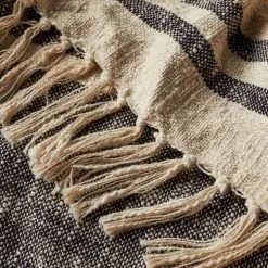 Shaynna Blaze Bo Throw 130 X 170 Cm Black 130 X 170 Cm