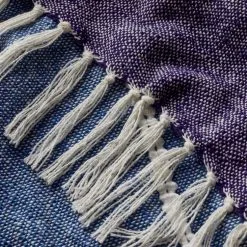 Shaynna Blaze Reid Throw 130 X 170 Cm Blue 130 X 170 Cm