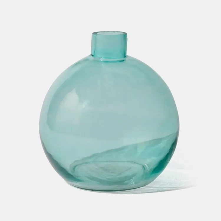 Soren Sparkle Teal Ball Vase 4 Soren Sparkle Teal Ball Vase - Image 2