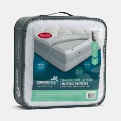 Tontine Natural Anti Bacterial Mattress Protector White